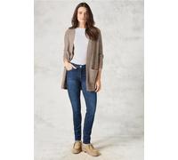 Cecil Damen Langer Bouclé Cardigan in Beige, Gr: XS