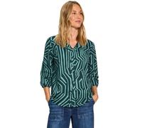 Cecil Damen Leichte Baumwollbluse in Grün, Gr: XS
