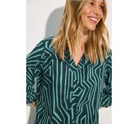 Cecil Damen Leichte Baumwollbluse in Grün, Gr: XS