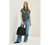 Cecil Damen Leichte Baumwollhemdbluse in Grün, Gr: L