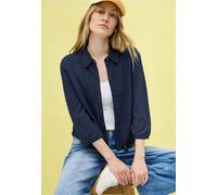 CECIL Damen B323528 Leichte Crepe Jacke, Urban Navy Blue, XXL