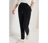 Cecil Damen Leichte Hose im Casual Fit mit Stretch in Schwarz, Gr: XXL
