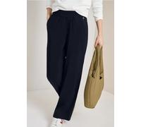 Cecil Damen Leichte Hose im Loose Fit mit Stretch in Blau, Gr: M