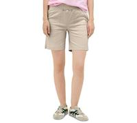 Shorts CECIL, Damen, Gr. L (42), beige (boulder beige), Web, 66% Baumwolle, 30% Polyester, 4% Elasthan, unifarben, loose fit kurz, Hosen Shorts, Middle Waist (14372755-L) boulder beige