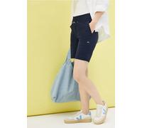 Shorts CECIL, Damen, Gr. XL (44), blau (urban navy blau), Web, 66% Baumwolle, 30% Polyester, 4% Elasthan, unifarben, loose fit kurz, Hosen, Middle Waist (41293704-XL) urban navy blau