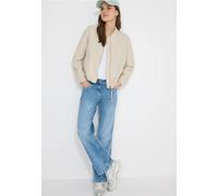 Blouson CECIL, Damen, Gr. XXL (46), dust beige, Web, 66% Baumwolle, 34% Polyamid, unifarben, comfort fit normal, Rundhals, Bündchen, Jacken Blouson, im soften Baumwoll-Mix (25554640-XXL) dust beige