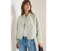 Blouson CECIL, Damen, Gr. L (42), chlorella grün, Web, 66% Baumwolle, 34% Polyamid, unifarben, comfort fit normal, Rundhals, Bündchen, Jacken Blouson, im soften Baumwoll-Mix (50549561-L) chlorella grü