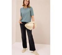 CECIL Damen 3226150 Leichtes Strick-Look T-Shirt, Jewel Green, X-Large