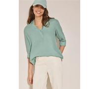 Cecil Damen Leinen-Longbluse in Grün, Gr: XS