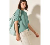 Cecil Damen Leinen-Look T-Shirt in Grün, Gr: XXL