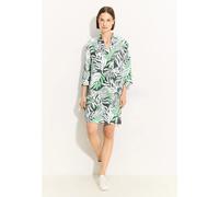 Cecil Damen Leinenmix Kleid mit Print in Grün, Gr: XS