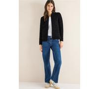 Cecil Damen Leo Jacquard Jacke in Schwarz, Gr: XXL
