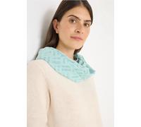 Cecil Damen Loop mit Ausbrenner-Muster in Blau, Gr: One size