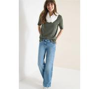 Cecil Damen Loop Schal in Unifarbe aus Viskose in Weiß, Gr: One size