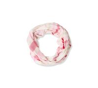 Cecil Loop-Schal mit Streifen und Print – pink/weiß – One Size