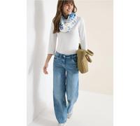 Cecil Damen Loop-Schal mit Streifenmuster in Blau, Gr: One size