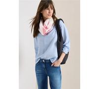 Cecil Damen Loop-Schal mit Streifenmuster in Weiß, Gr: One size