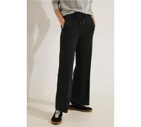 Cecil Damen Loose Fit Jacquard Culotte in Schwarz, Gr: XXL