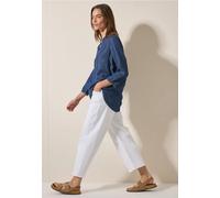 Cecil Damen Lyocell-Jeansbluse in Blau, Gr: XS