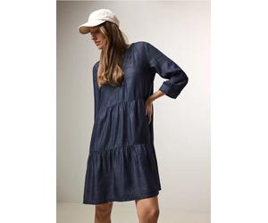 Cecil Damen Lyocell-Kleid in Blau, Gr: XS