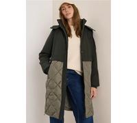 CECIL Damen 1005397 Mantel mit Strukturmix, Olive Wood, M