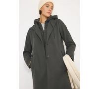 Cecil Damen Mantel mit Teddy Inlay in Grün, Gr: XL