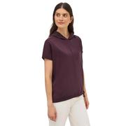 Kapuzenshirt CECIL, Damen, Gr. XS (36), rot (mulberry rot), Stoff, Vorderseite: 85% Modal, 15% Polyester; Kapuze: 85% Modal, 15% Polyester; Rückseite: 95% Viskose, 5% Elasthan, unifarben, normal norma