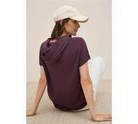 CECIL Damen 3227256 Materialmix Kapuzenshirt, Mulberry red, S