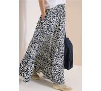 Cecil Damen Maxi-Rock mit Leo Print in Blau, Gr: S