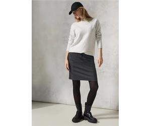 Cecil Damen Melange-Look Joggskirt in Schwarz, Gr: XXL