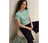 Cecil Damen Melange-Look Shirt in Grün, Gr: XXL