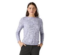 Cecil Damen Melange-Langarmshirt B322249, lila Melange, U-Boot-Ausschnitt, XL