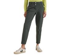 Stoffhose CECIL, Damen, Gr. 28, Länge 28, grün (faded olive), Web, 97% Baumwolle, 3% Elasthan, unifarben, comfort fit knöchelfrei, Hosen Stoffhose, 5-Pocket-Style (73018666-28) faded olive
