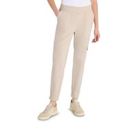 Cargohose CECIL, Damen, Gr. L, Länge 28, grain beige, Web, 66% Baumwolle, 30% Polyester, 4% Elasthan, unifarben, loose fit knöchelfrei, Hosen Cargohose, im Loose Fit (26463350-L) grain beige