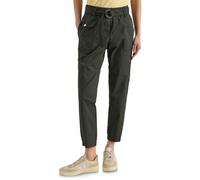 Mid Waist Slim Leg Hose im Loose Fit