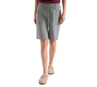 Cecil Damen Mid Waist Straight Leg Shorts im Casual Fit in Grau, Gr: XL