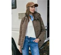 Steppmantel CECIL, Damen, Gr. XL (44), mocha taupe, Stoff, Obermaterial 1: 100% Polyester; Obermaterial 2: 100% Polyester; Futter: 100% Polyester; Füllung: 100% Polyester, gemustert, comfort fit, ohne