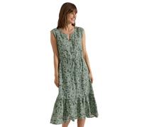 Midikleid CECIL, Damen, Gr. 3XL (48), US-Größen, khaki, Stoff, 100% Viskose, Paisley, normal wadenlang, Rundhals, Umschlagbund, Kleider Midikleid, mit Paisleymuster (23156230-XXXL) khaki