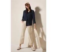 Cecil Damen Musselin Bluse in Blau, Gr: XXL