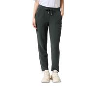 Stoffhose CECIL, Damen, Gr. XL, Länge 28, grün (slate khaki), Web, 100% Baumwolle, unifarben, comfort fit normal, Hosen, Elastikbund mit Tunnelzug (62503405-XL) slate khaki