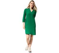 Sommerkleid CECIL, Damen, Gr. L42, US-Größen, grün (garden grün), Web, 100% Baumwolle, unifarben, comfort fit kniefrei, V-Ausschnitt, Bündchen, Kleider Sommerkleid, aus 100% Baumwolle (35797553-L) gar