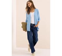 CECIL Damen 2515341 Offene Strickjacke, Whisper Blue Melange, L