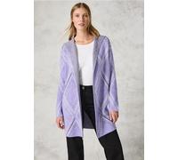 Cardigan CECIL Gr. L (42), lila (lilac melange) Damen Strickjacken (31765562-L) lilac melange