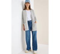 CECIL Damen 2515400 Offener Cosy Cardigan, Chalk Grey Melange, XL