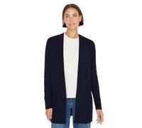 Strickjacke CECIL, Damen, Gr. M (40), urban dunkelblau, Web, 37% Baumwolle, 34% Polyacryl, 26% Polyester, 3% Elasthan, unifarben, comfort fit normal, ohne Ausschnitt, normaler offener Saum, Strickjack