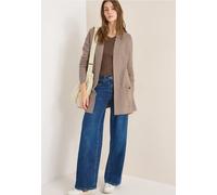 Strickjacke CECIL, Damen, Gr. M (40), toffee cream melange, Web, 37% Baumwolle, 34% Polyacryl, 26% Polyester, 3% Elasthan, unifarben, comfort fit normal, ohne Ausschnitt, normaler offener Saum, Strick