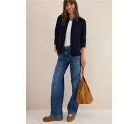 Blouson CECIL, Damen, Gr. XL (44), urban dunkelblau, Stoff, 60% Polyester, 37% Viskose, 3% Elasthan, unifarben, casual, normal normal, hoch geschlossener Ausschnitt, Langarm Bündchen, Jacken, mit Steh