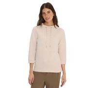 Cecil Sweatshirt Ottomane Damen, 3/4-Ärmel, Struktur, L (42), oat milk beige