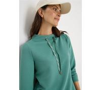 CECIL Damen 3227761 Ottoman Shirt, Jewel Green, S