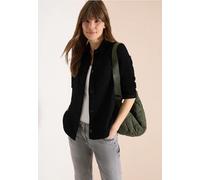 Cecil Damen Overshirt mit Brusttaschen und Struktur in Schwarz, Gr: S